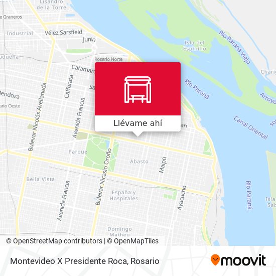 Mapa de Montevideo X Presidente Roca