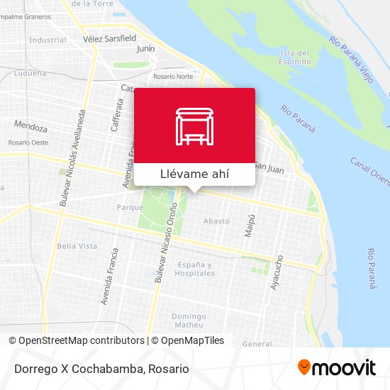 Mapa de Dorrego X Cochabamba