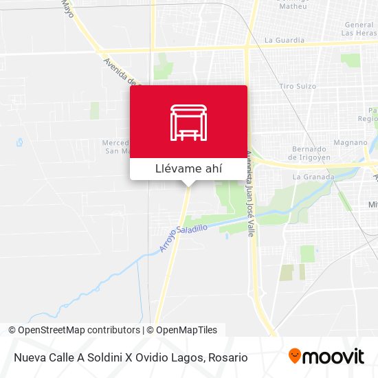 Mapa de Nueva Calle A Soldini X Ovidio Lagos