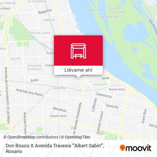 Mapa de Don Bosco X Avenida Travesía ""Albert Sabin""