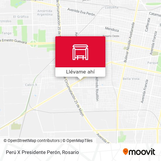 Mapa de Perú X Presidente Perón