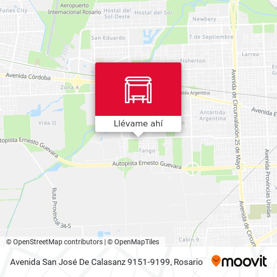 Mapa de Avenida San José De Calasanz 9151-9199