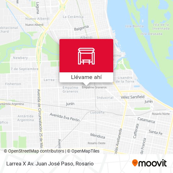 Mapa de Larrea X Av. Juan José Paso