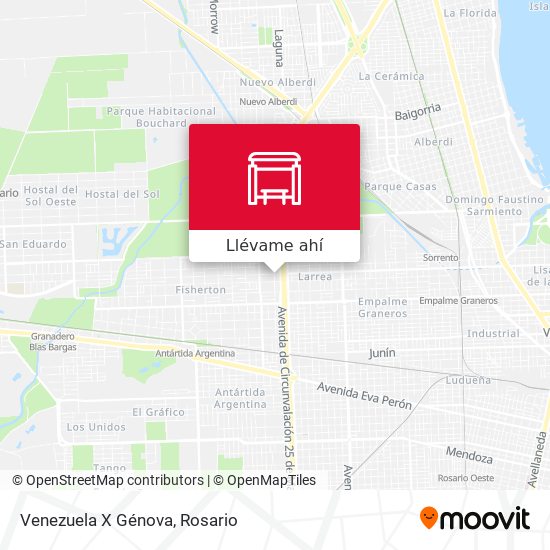Mapa de Venezuela X Génova
