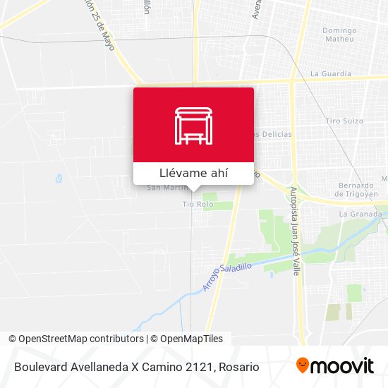 Mapa de Boulevard Avellaneda X Camino 2121
