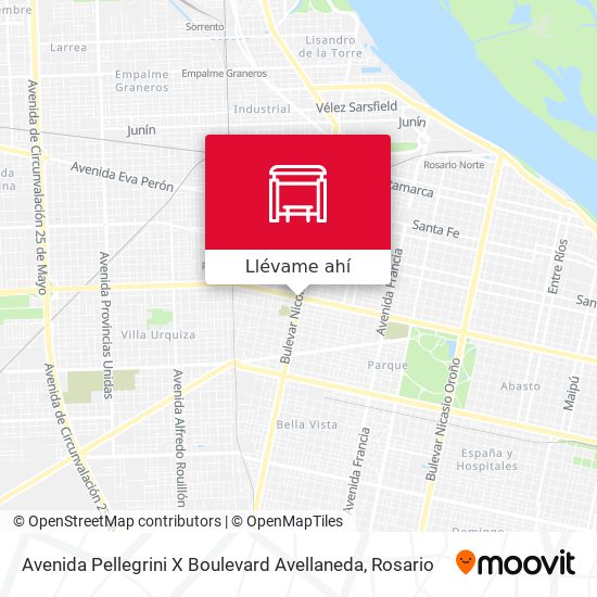Mapa de Avenida Pellegrini X Boulevard Avellaneda