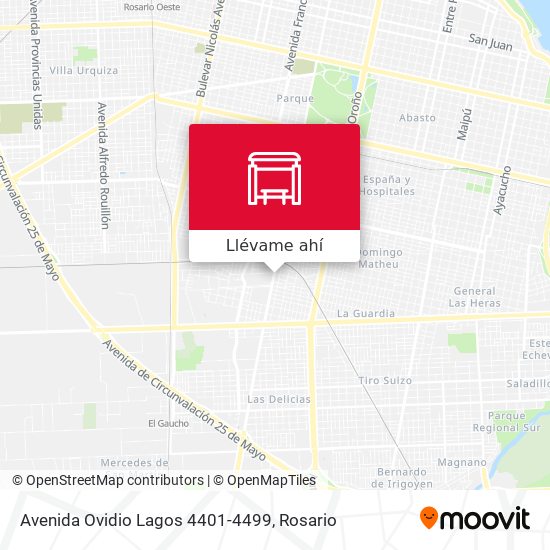Mapa de Avenida Ovidio Lagos 4401-4499
