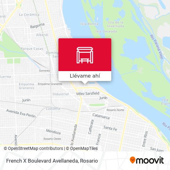 Mapa de French X Boulevard Avellaneda