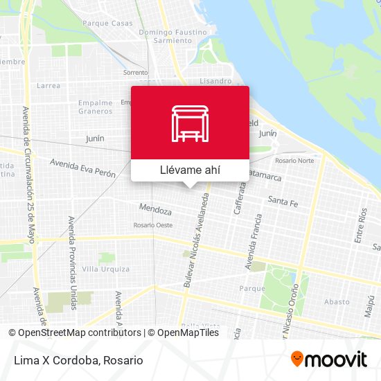 Mapa de Lima X Cordoba
