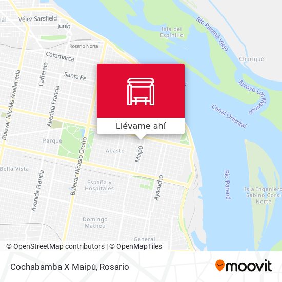 Mapa de Cochabamba X Maipú