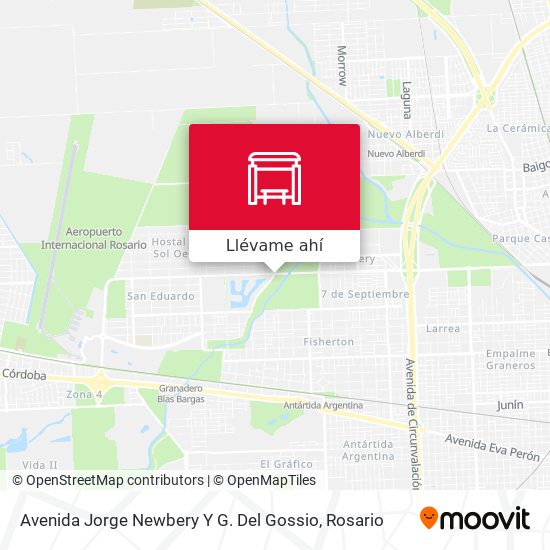 Mapa de Avenida Jorge Newbery Y G. Del Gossio