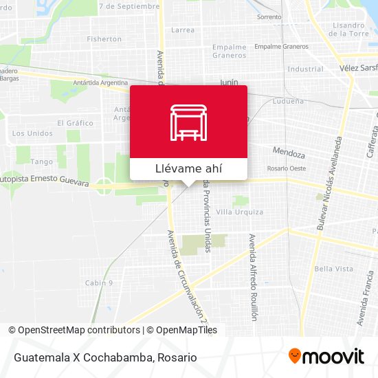 Mapa de Guatemala X Cochabamba