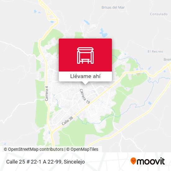 Mapa de Calle 25 # 22-1 A 22-99