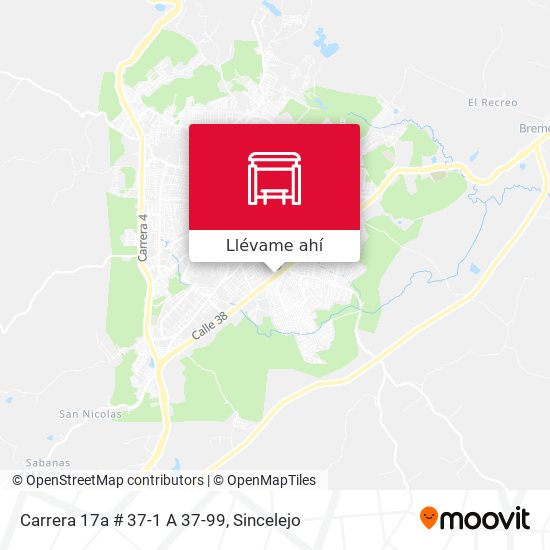 Mapa de Carrera 17a # 37-1 A 37-99