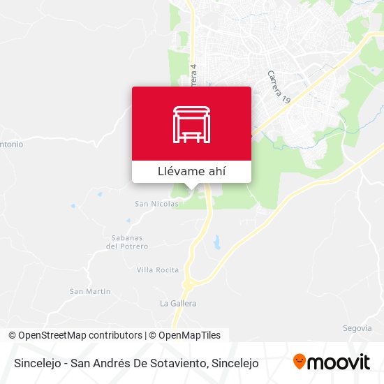 Mapa de Sincelejo - San Andrés De Sotaviento