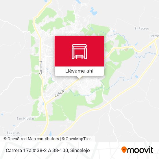 Mapa de Carrera 17a # 38-2 A 38-100