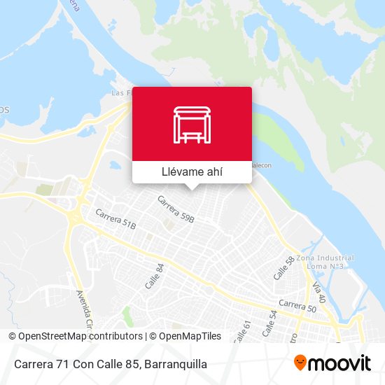 Mapa de Carrera 71 Con Calle 85