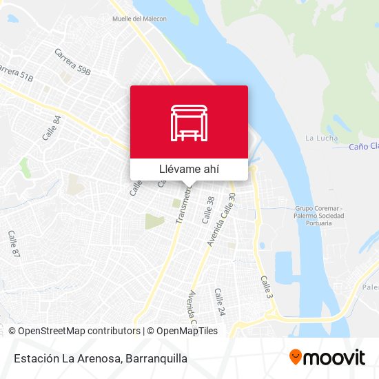 Mapa de Estación La Arenosa