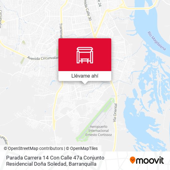 Mapa de Parada Carrera 14 Con Calle 47a Conjunto Residencial Doña Soledad