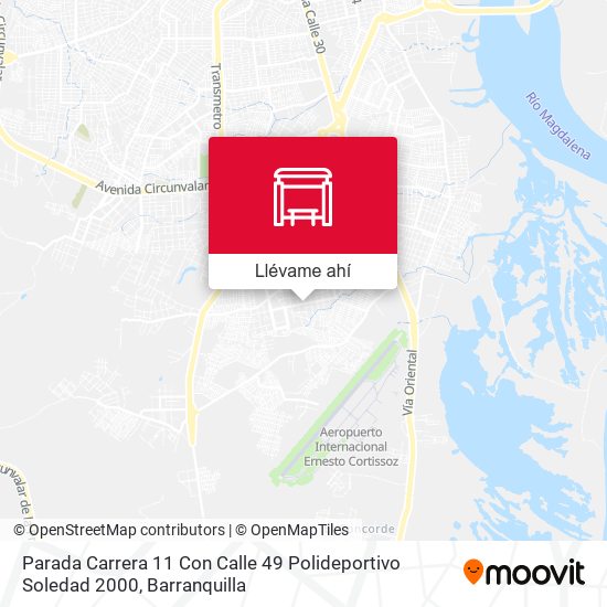 Mapa de Parada Carrera 11 Con Calle 49 Polideportivo Soledad 2000