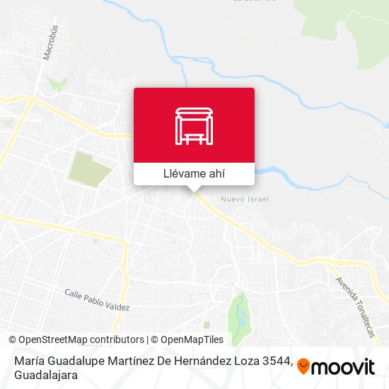 Mapa de Calle María Guadalupe Martínez De Hernández Loza 3544