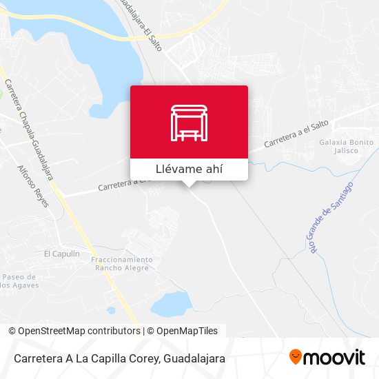 Mapa de Carretera A La Capilla Corey