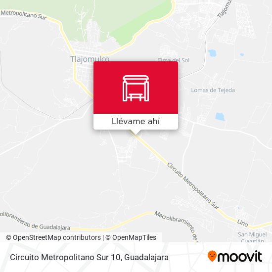 Mapa de Circuito Metropolitano Sur 10