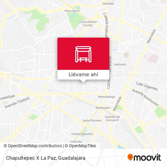 Mapa de Chapultepec X La Paz