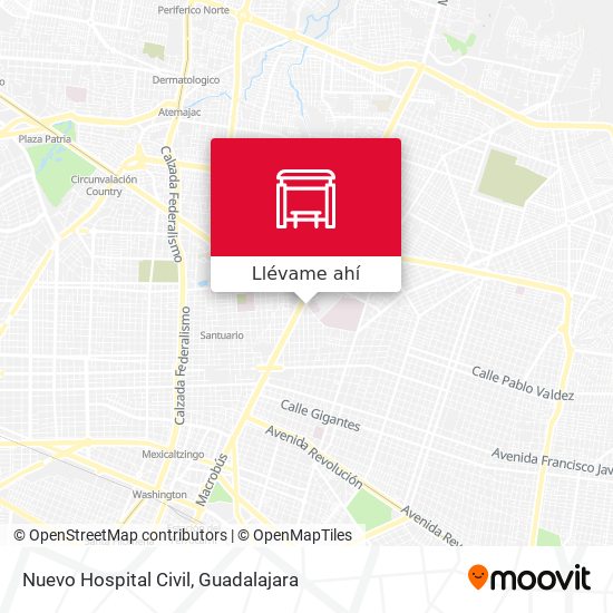 Mapa de Nuevo Hospital Civil