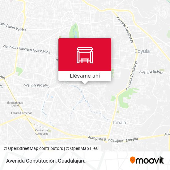 Mapa de Avenida Constitución