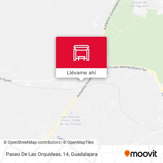 Mapa de Paseo De Las Orquídeas, 14