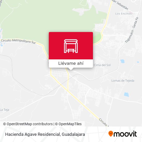 Mapa de Hacienda Agave Residencial