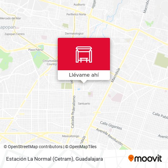 Mapa de Estación La Normal (Cetram)
