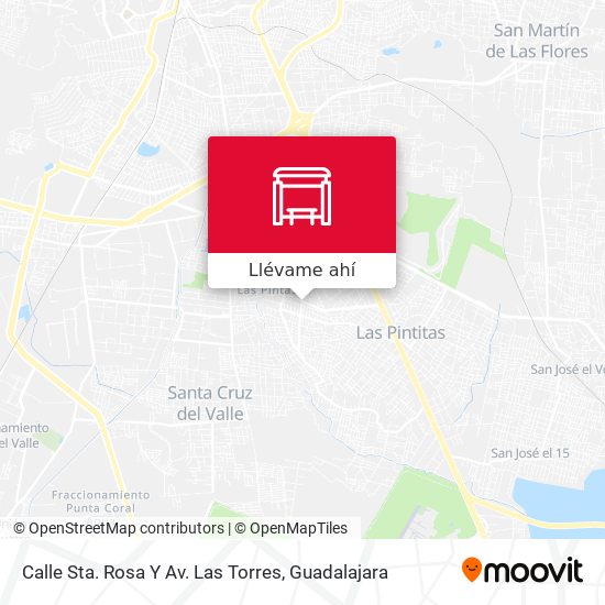 Mapa de Calle Sta. Rosa Y Av. Las Torres