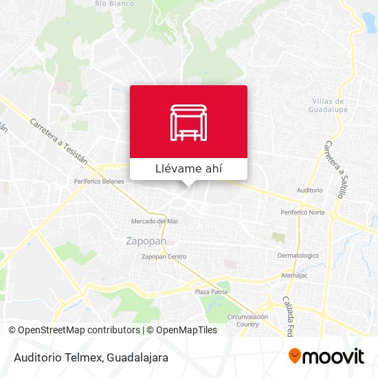 Mapa de Auditorio Telmex