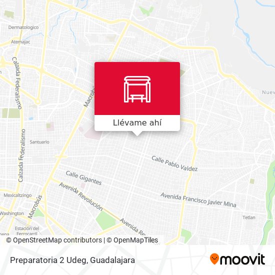 Mapa de Preparatoria 2 Udeg