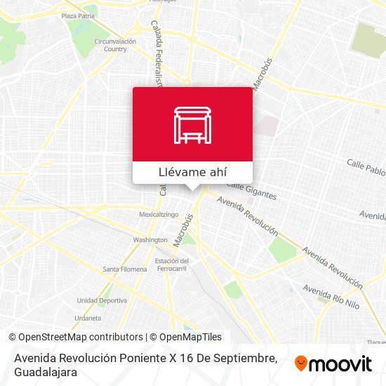Mapa de Avenida Revolución Poniente X 16 De Septiembre