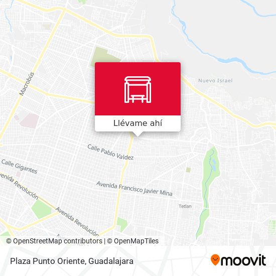 Mapa de Plaza Punto Oriente