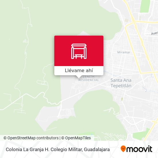 Mapa de Colonia La Granja H. Colegio Militar