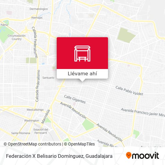 Mapa de Federación X Belisario Domínguez