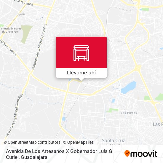 Mapa de Avenida De Los Artesanos X Gobernador Luis G. Curiel