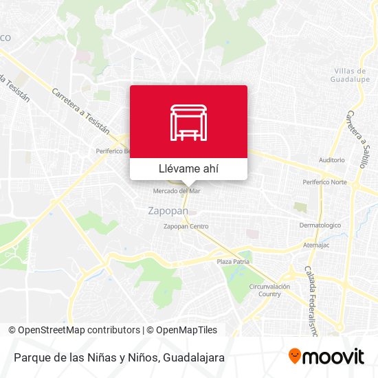 Mapa de Parque De Las Niñas Y Niños