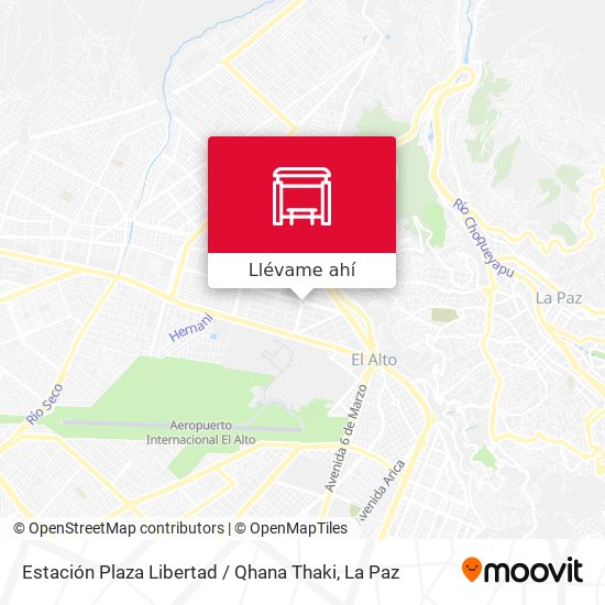 Mapa de Estación Plaza Libertad / Qhana Thaki
