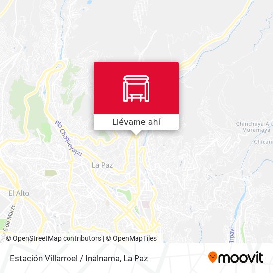 Mapa de Estación Villarroel / Inalnama