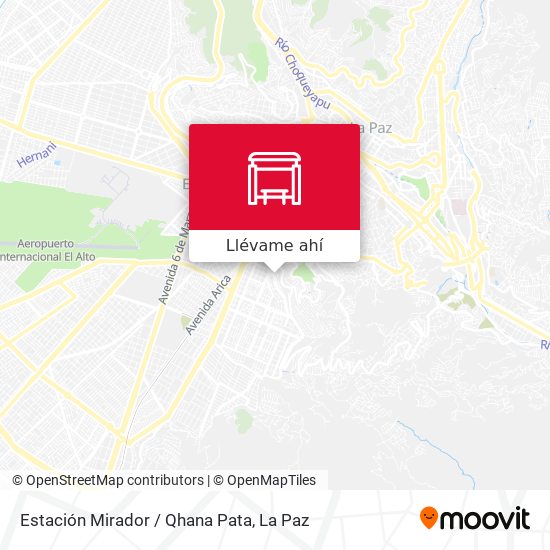 Mapa de Estación Mirador / Qhana Pata