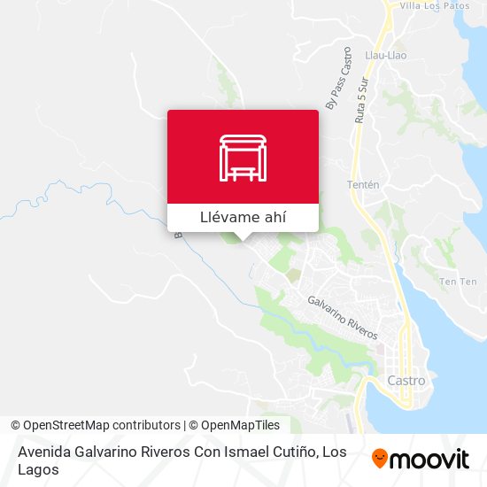 Mapa de Avenida Galvarino Riveros Con Ismael Cutiño