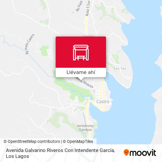Mapa de Avenida Galvarino Riveros Con Intendente García