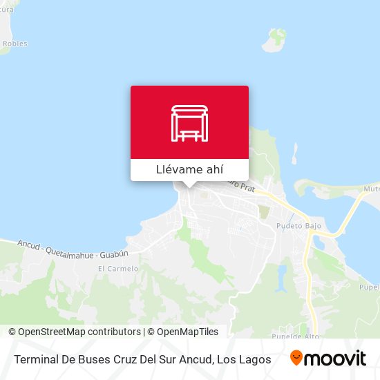 Mapa de Terminal De Buses Cruz Del Sur Ancud