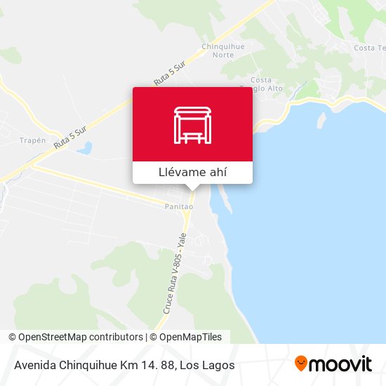 Mapa de Avenida Chinquihue Km 14. 88
