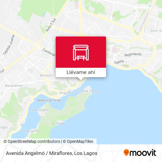 Mapa de Avenida Angelmó / Miraflores